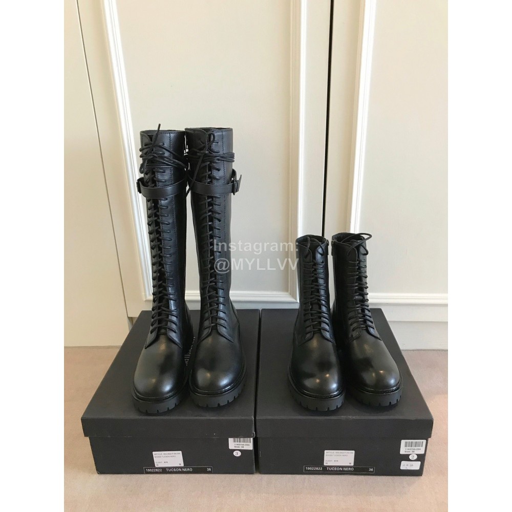 Ann Demeulemeester Fashion Calf Long Martin Boots For Women 