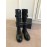 Ann Demeulemeester Fashion Calf Long Martin Boots For Women 