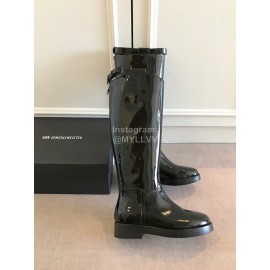 Ann Demeulemeester Fashion Patent Leather Martin Boots For Women 