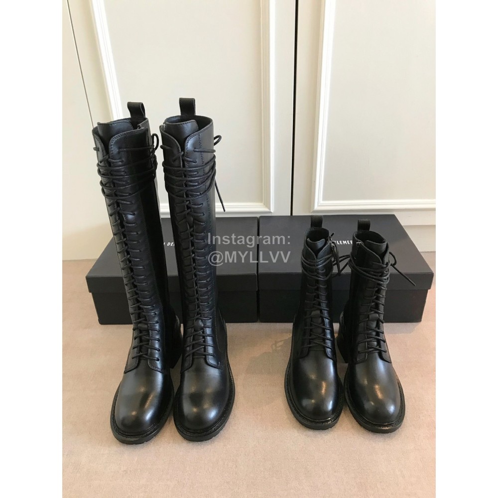 Ann Demeulemeester Fashion Calf Long Martin Boots For Women Black