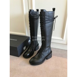 Ann Demeulemeester Fashion Calf Long Martin Boots For Women Black