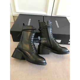 Ann Demeulemeester Fashion Calf High Heel Martin Boots For Women 