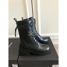Ann Demeulemeester Fashion Calf High Heel Martin Boots For Women 