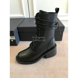 Ann Demeulemeester Fashion Calf High Heel Martin Boots For Women 