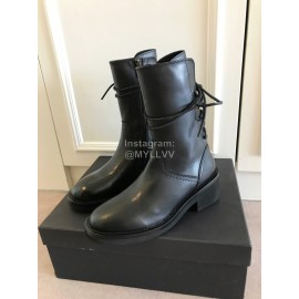 Ann Demeulemeester Retro Calf High Heel Martin Boots For Women 
