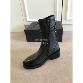 Ann Demeulemeester Retro Calf High Heel Martin Boots For Women 