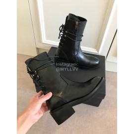 Ann Demeulemeester Retro Calf High Heel Martin Boots For Women 