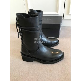 Ann Demeulemeester Retro Calf High Heel Martin Boots For Women 