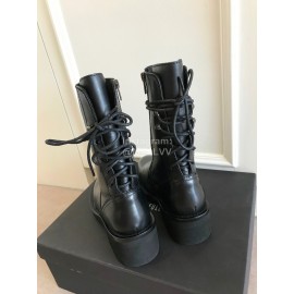 Ann Demeulemeester Retro Calf High Heel Martin Boots For Women 