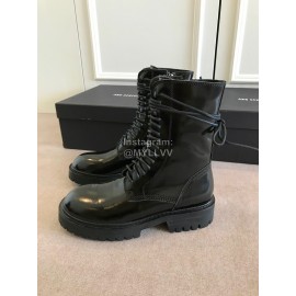 Ann Demeulemeester Fashion Patent Calf Martin Boots For Women 