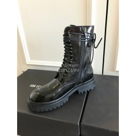 Ann Demeulemeester Fashion Patent Calf Martin Boots For Women 