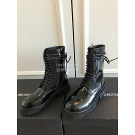 Ann Demeulemeester Fashion Patent Calf Martin Boots For Women 