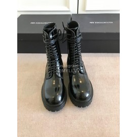 Ann Demeulemeester Fashion Patent Calf Martin Boots For Women 