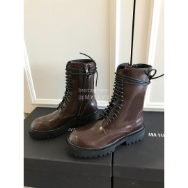 Ann Demeulemeester Fashion Calf Martin Boots For Women Coffee