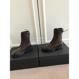 Ann Demeulemeester Fashion Calf Martin Boots For Women Coffee