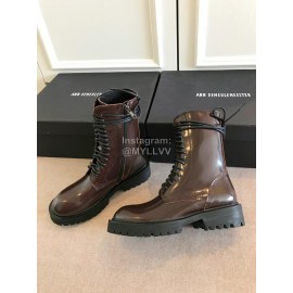Ann Demeulemeester Fashion Calf Martin Boots For Women Coffee