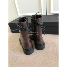 Ann Demeulemeester Fashion Calf Martin Boots For Women Coffee