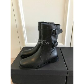 Ann Demeulemeester Fashion Square Head Calf Martin Boots For Women 