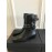Ann Demeulemeester Fashion Square Head Calf Martin Boots For Women 