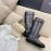 Ann Demeulemeester Vintage Black Leather Boots For Women 