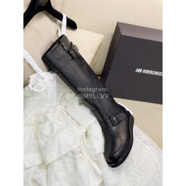 Ann Demeulemeester Vintage Black Leather Boots For Women 