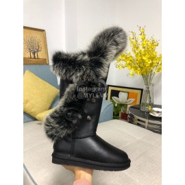Australia Luxe Collective Winter Warm Wool Long Boots For Women Black