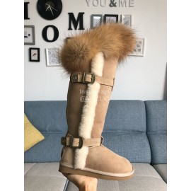 Australia Luxe Collective Winter Warm Wool Long Boots For Women Brown
