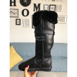 Australia Luxe Collective Winter Warm Wool Long Boots Black For Women 