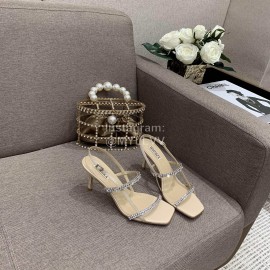 Badgley Mischka New Cowhide Diamond High Heel Sandals For Women