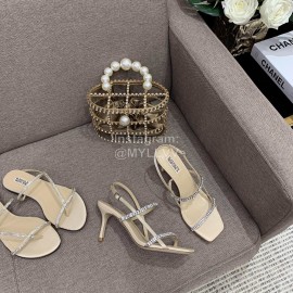 Badgley Mischka New Cowhide Diamond High Heel Sandals For Women