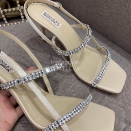 Badgley Mischka New Cowhide Diamond High Heel Sandals For Women