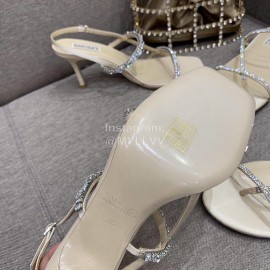 Badgley Mischka New Cowhide Diamond High Heel Sandals For Women