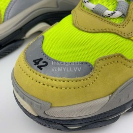 Balenciaga Triple S Clunky Sneakers Fluorescent Green