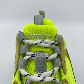 Balenciaga Triple S Clunky Sneakers Fluorescent Green