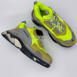 Balenciaga Triple S Clunky Sneakers Fluorescent Green