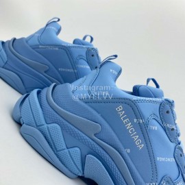 Balenciaga Triple S Clunky Sneakers Blue