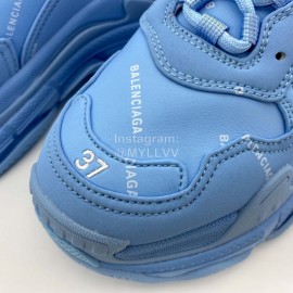 Balenciaga Triple S Clunky Sneakers Blue