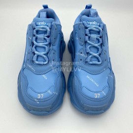 Balenciaga Triple S Clunky Sneakers Blue