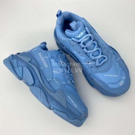 Balenciaga Triple S Clunky Sneakers Blue
