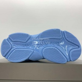 Balenciaga Triple S Blue Clunky Sneakers 
