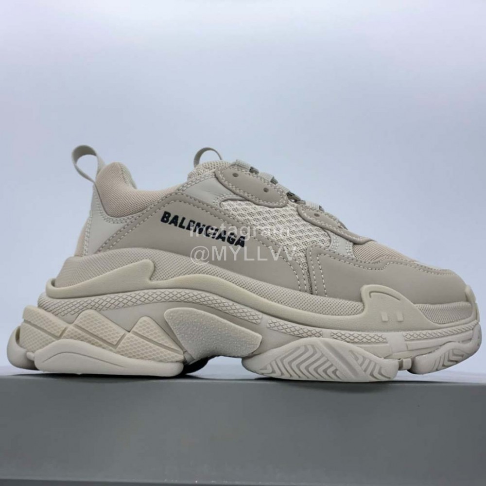 Balenciaga Triple S Clunky Sneakers Khaki