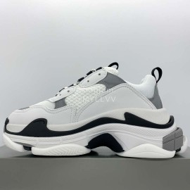 Balenciaga Triple S Clunky Sneakers Gray White