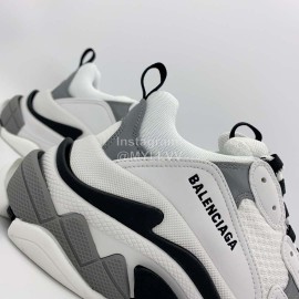 Balenciaga Triple S Clunky Sneakers Gray White