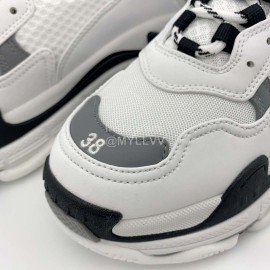 Balenciaga Triple S Clunky Sneakers Gray White