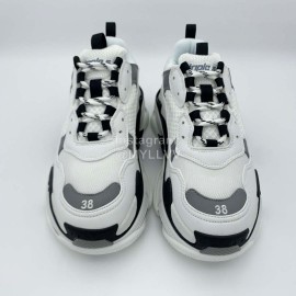 Balenciaga Triple S Clunky Sneakers Gray White