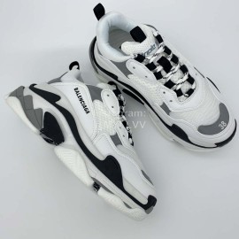 Balenciaga Triple S Clunky Sneakers Gray White