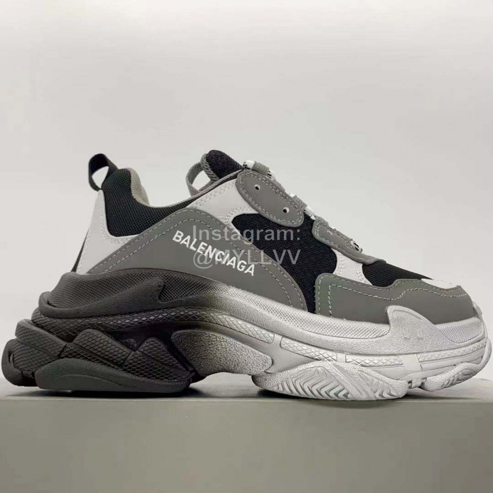 Balenciaga Triple S Clunky Sneakers Gradient Gray