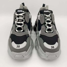 Balenciaga Triple S Clunky Sneakers Gradient Gray