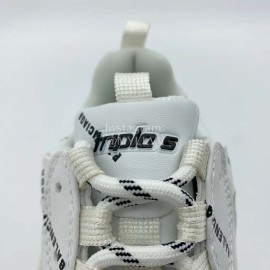 Balenciaga Triple S Letter Printed White Clunky Sneakers