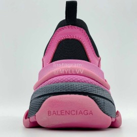Balenciaga Triple S Clunky Sneakers Pink Black